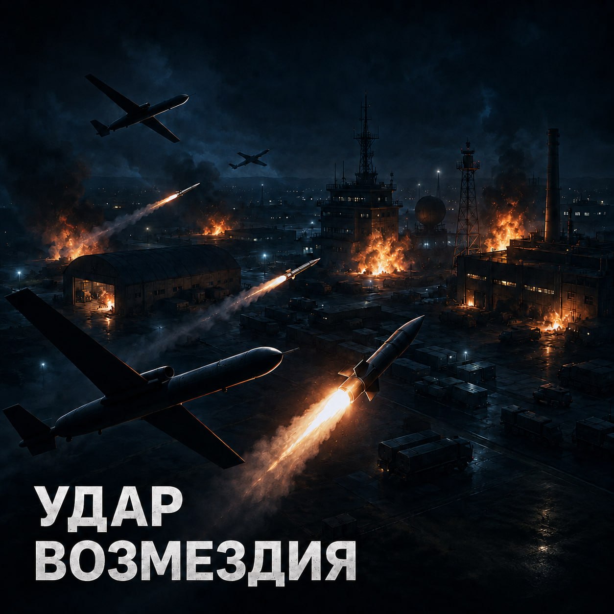 🇷🇺 В ночь на 24 мая Российская армия нанесла массированный комбинированный удар по объектам на Украине.