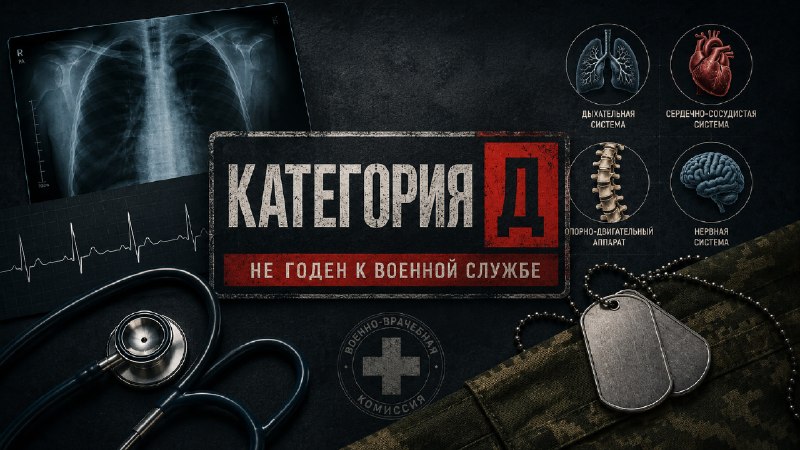 ◽️ Категория «Д» после СВО: большой перечень болезней и состояний