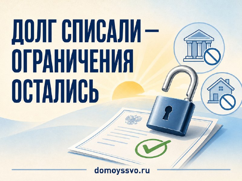 🔁 Долг списали, а ограничения остались: что делать