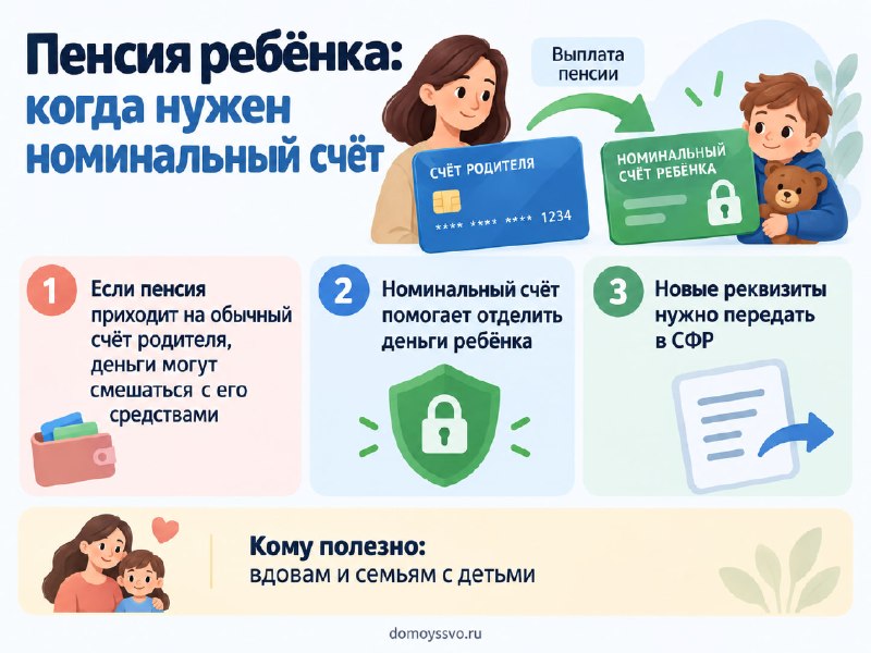 👶 Пенсия ребёнка приходит на счёт родителя? Есть способ отделить эти деньги от долгов взрослого