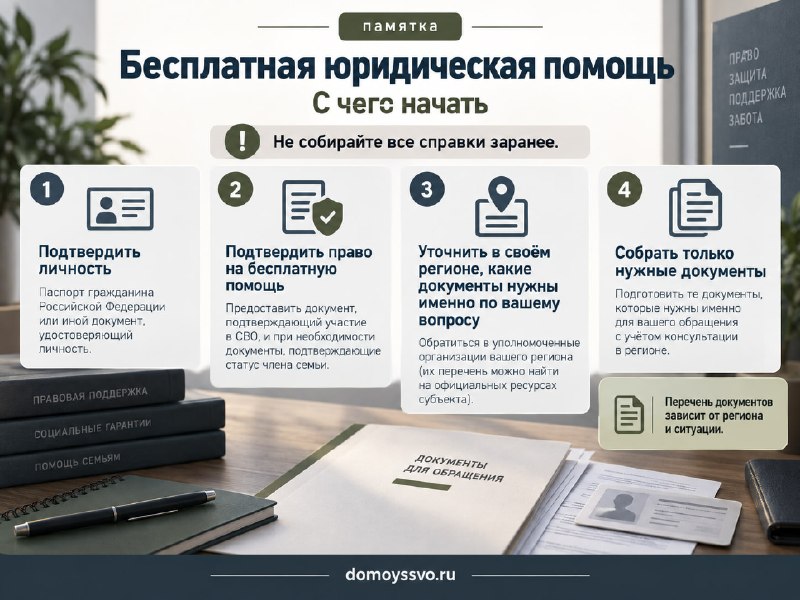 Нужна бесплатная юридическая помощь? Не начинайте со сбора всех справок подряд